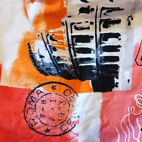 Graphic Print Zip-Up Top - Picture 7 of 12